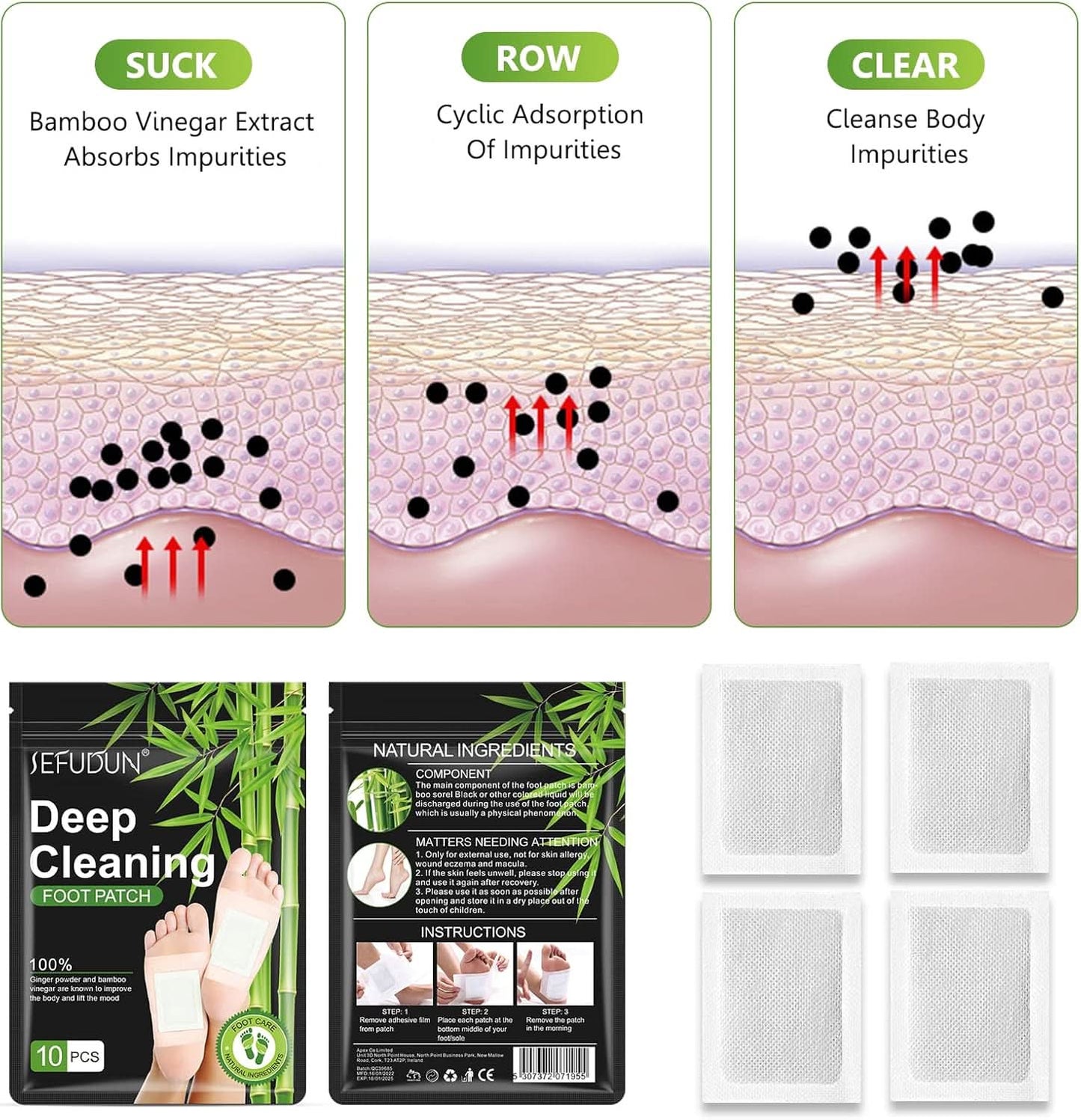 DeepCleanse Detox Pads (10 PC)